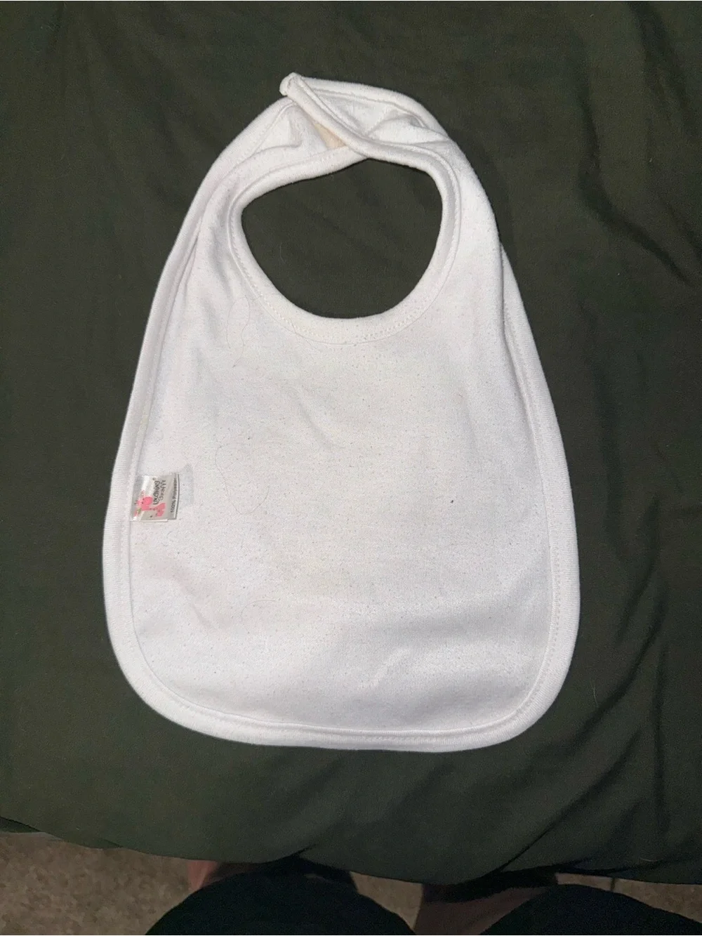 White Baby Bib with 'Twinkle Twinkle Little Star' Print